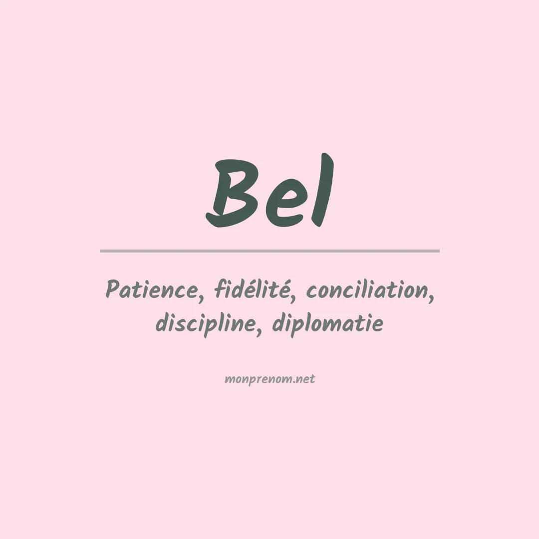 Prénom Bel