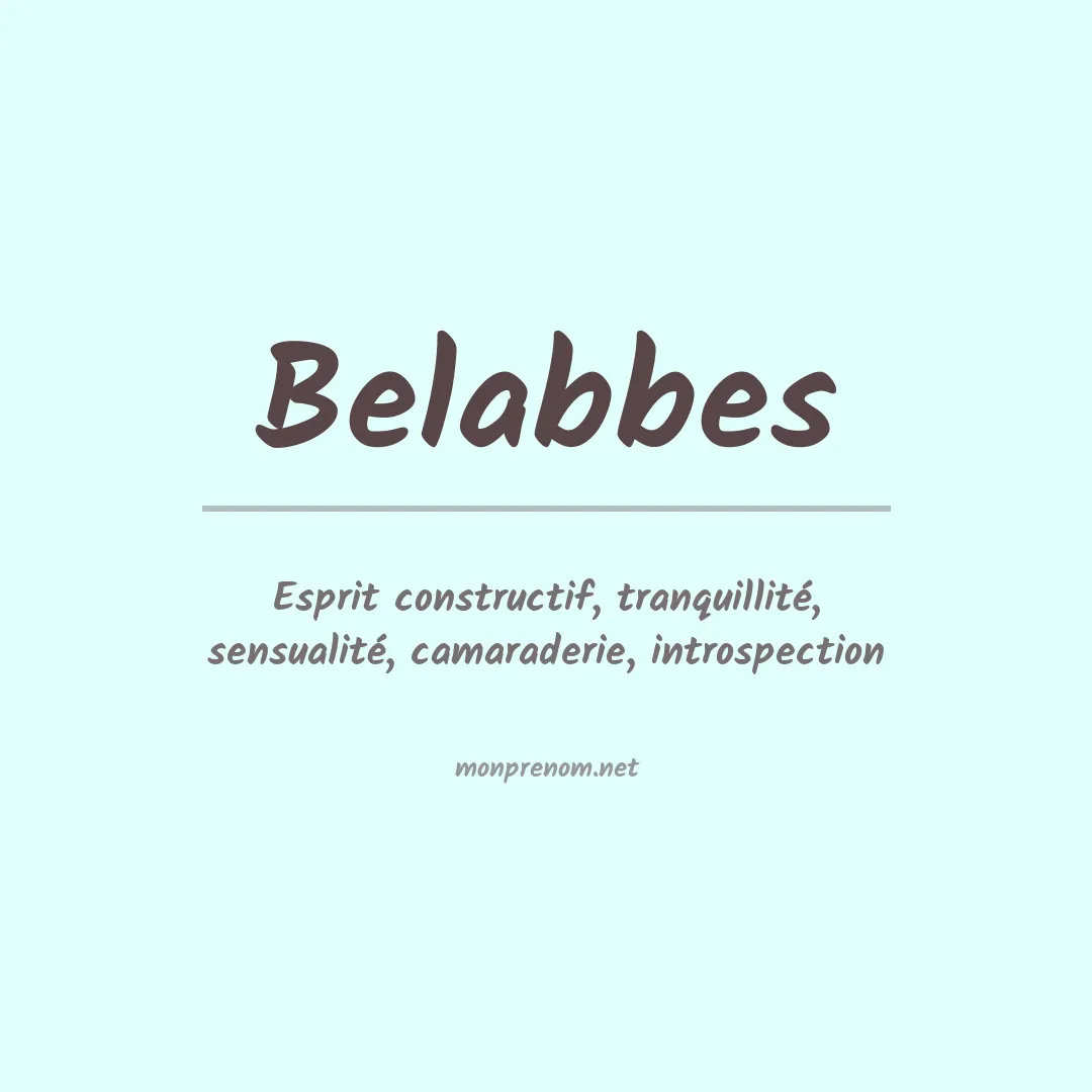 Prénom Belabbes