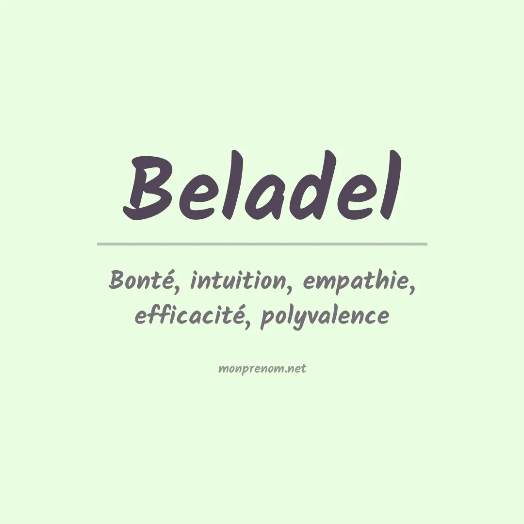 Signification du prénom Beladel