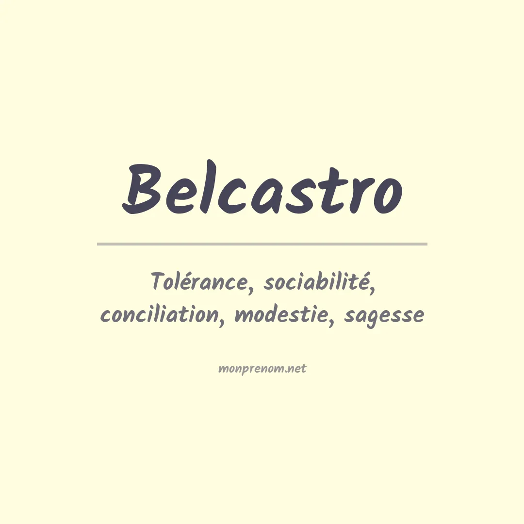 Prénom Belcastro