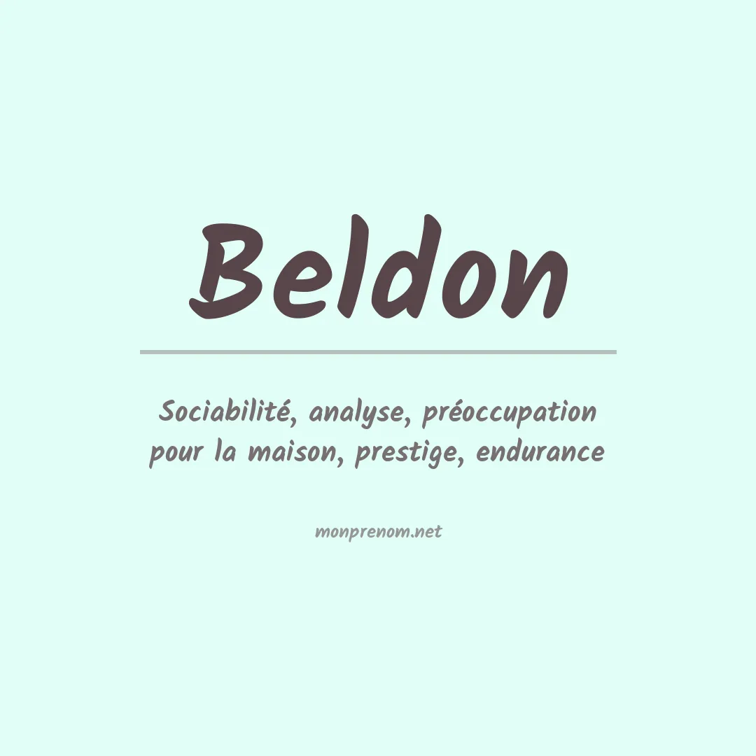 Prénom Beldon