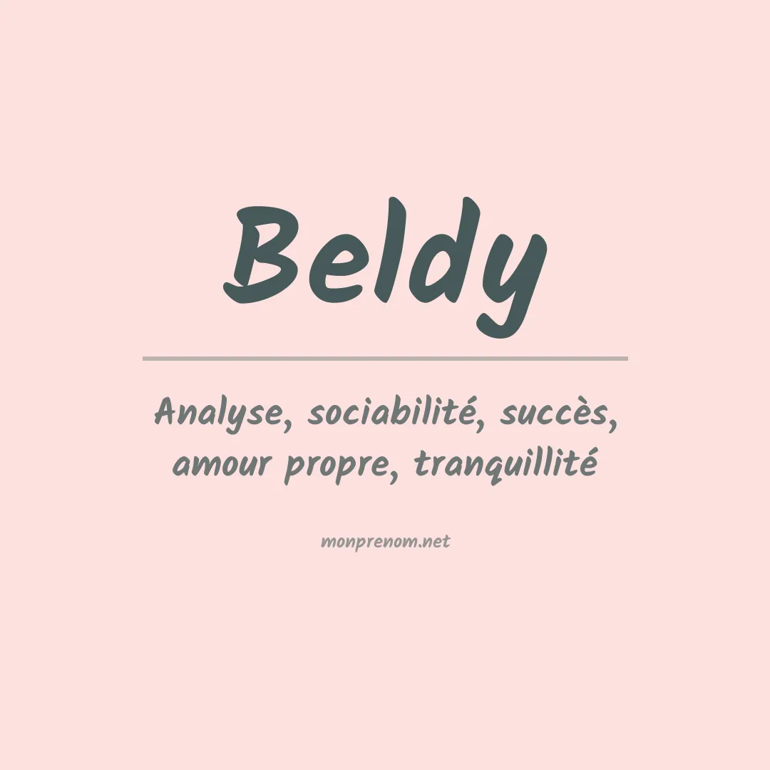 Signification du prénom Beldy