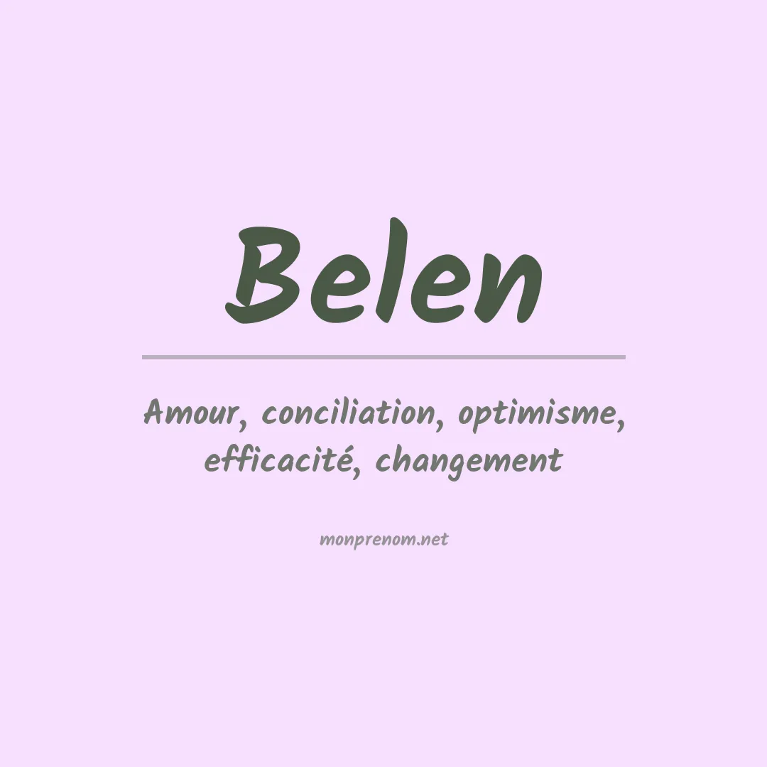 Prénom Belen