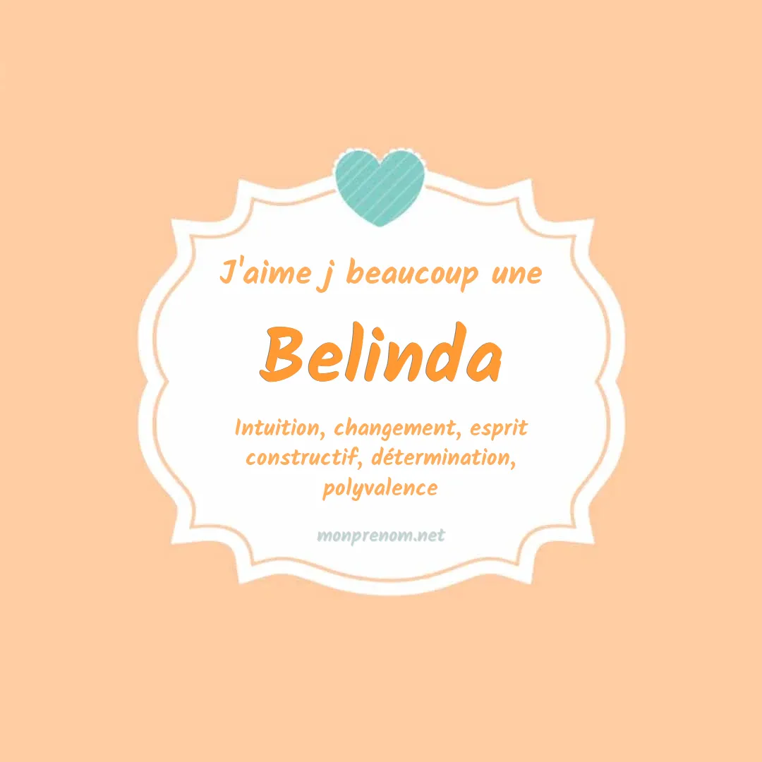 J'aime beaucoup Belinda