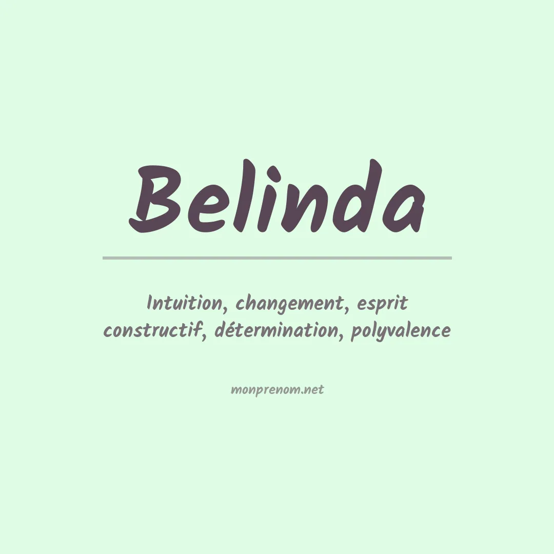 Prénom Belinda