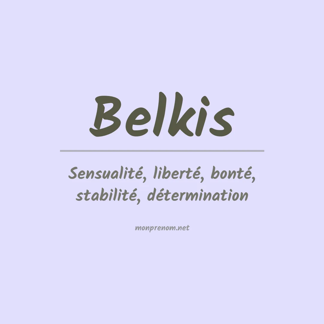 Prénom Belkis