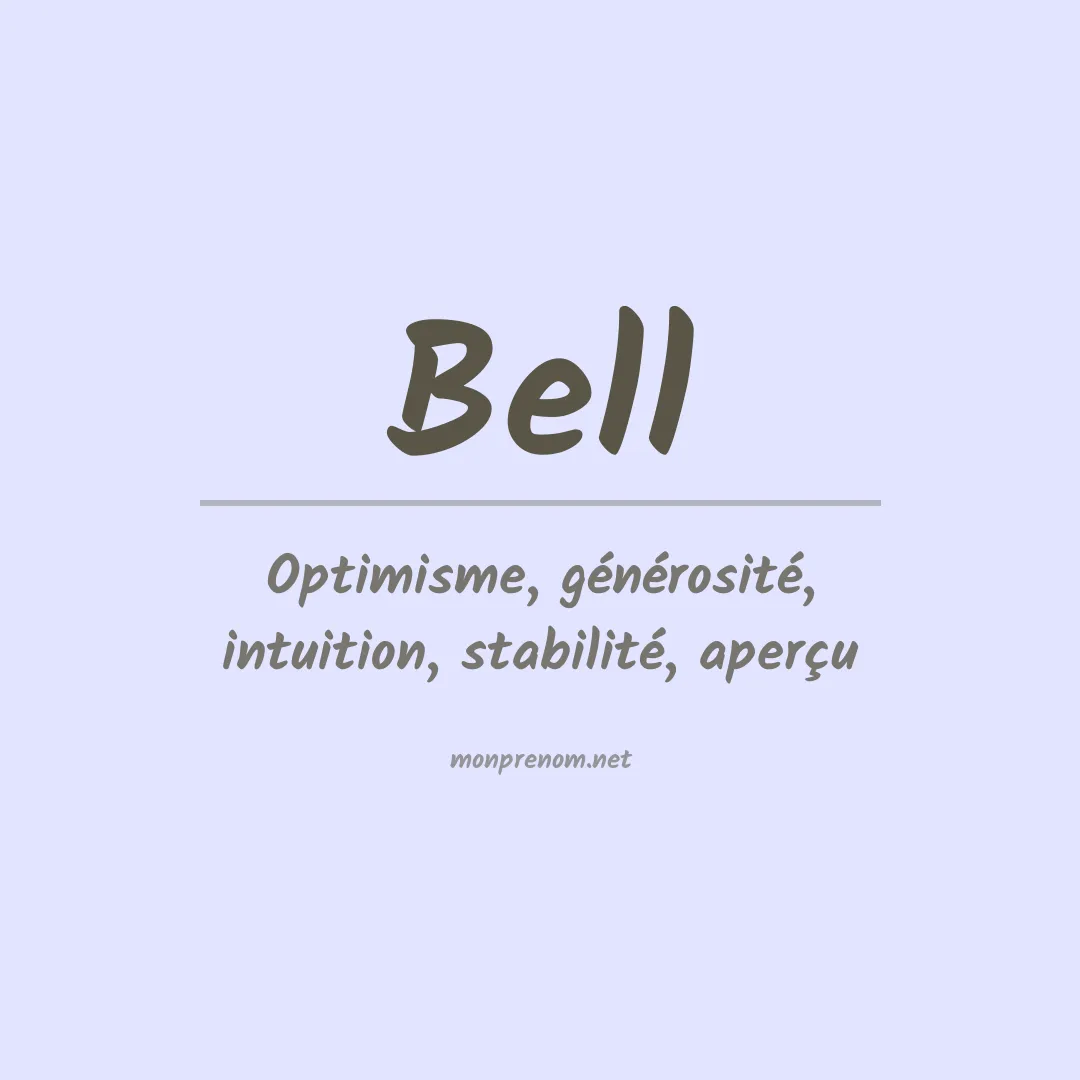 Prénom Bell