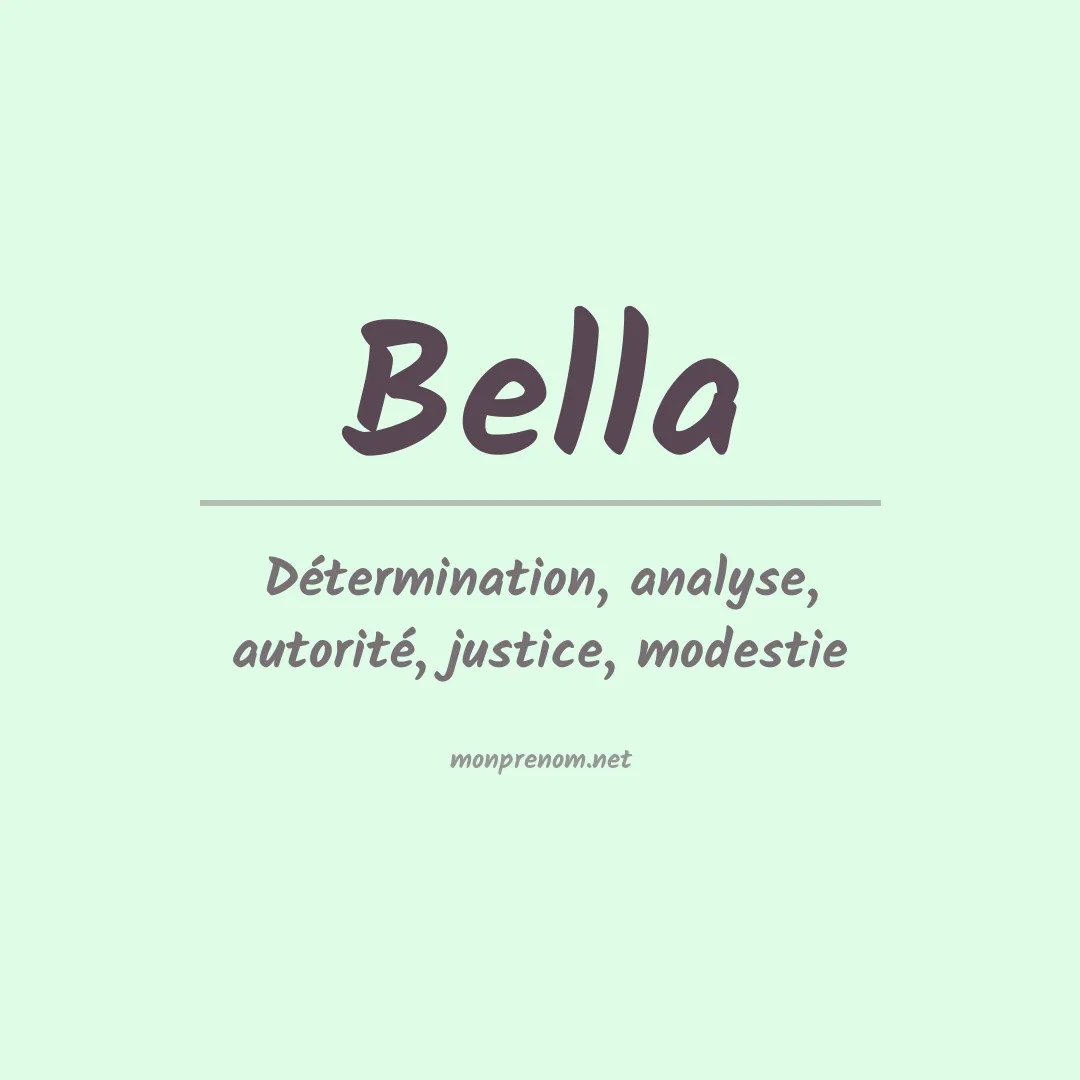 Prénom Bella