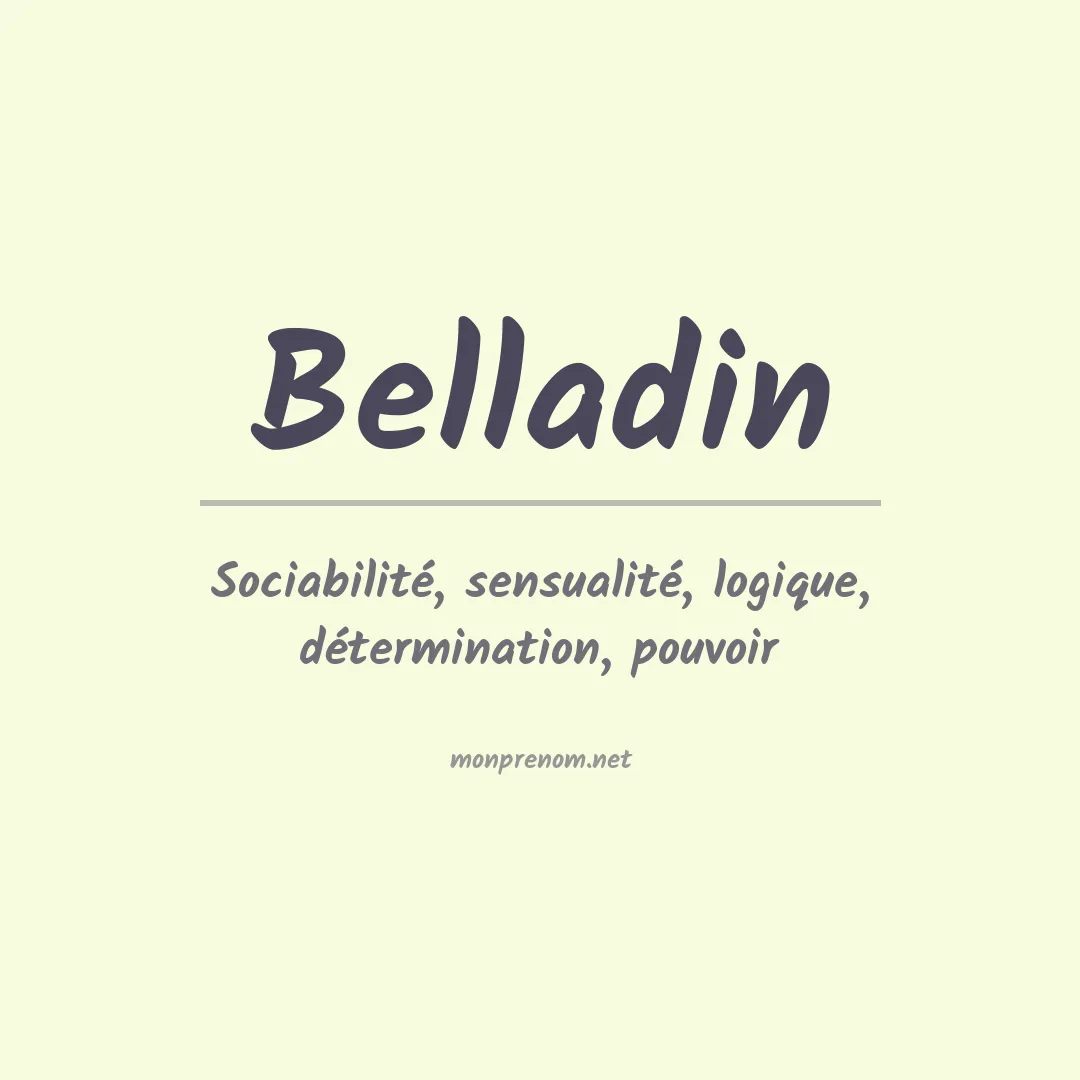 Signification du prénom Belladin