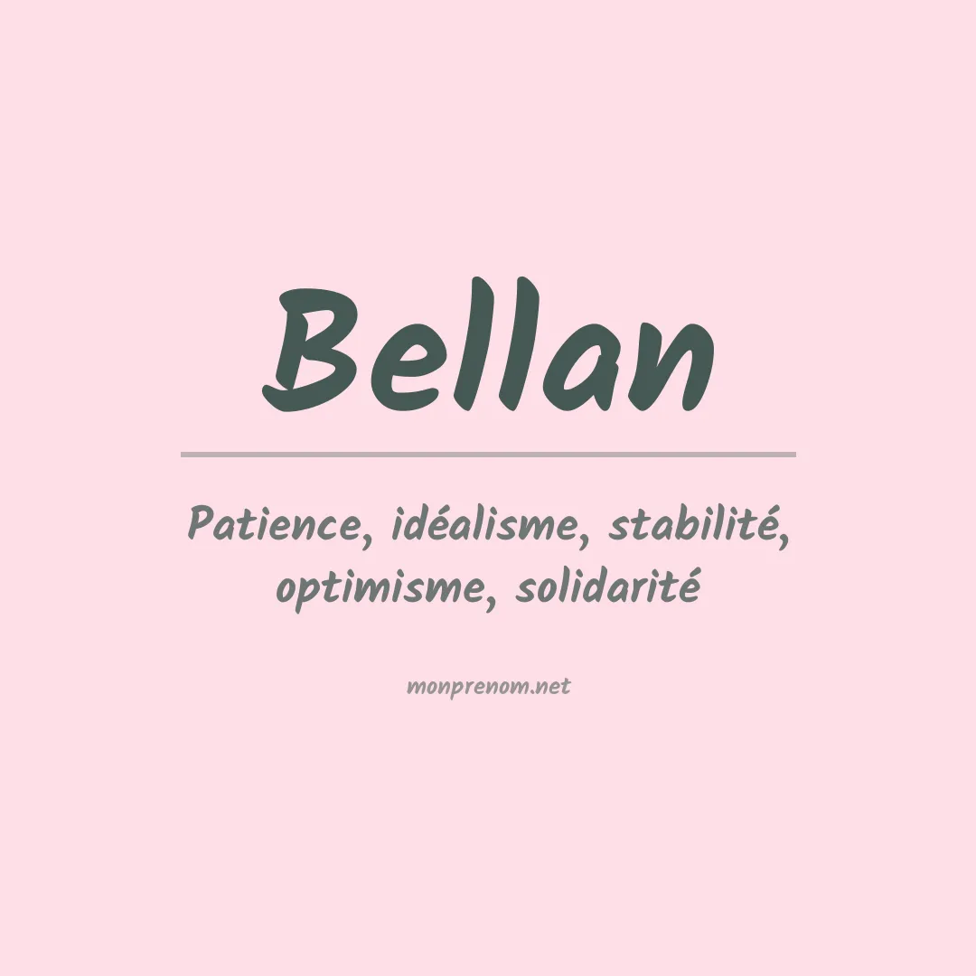 Prénom Bellan