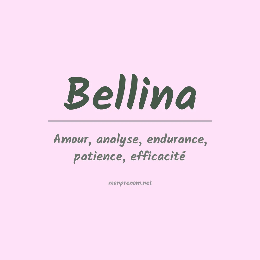 Prénom Bellina