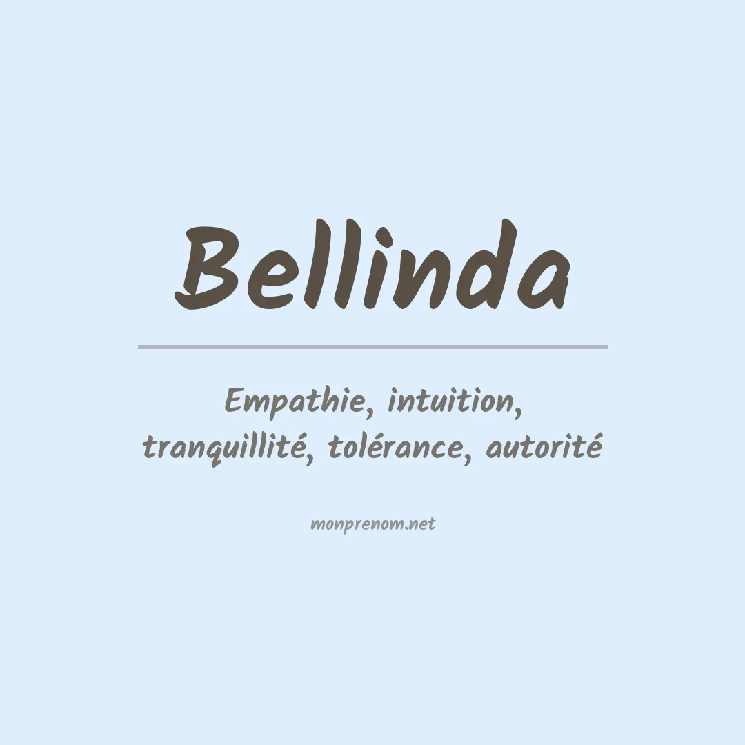 Signification du prénom Bellinda