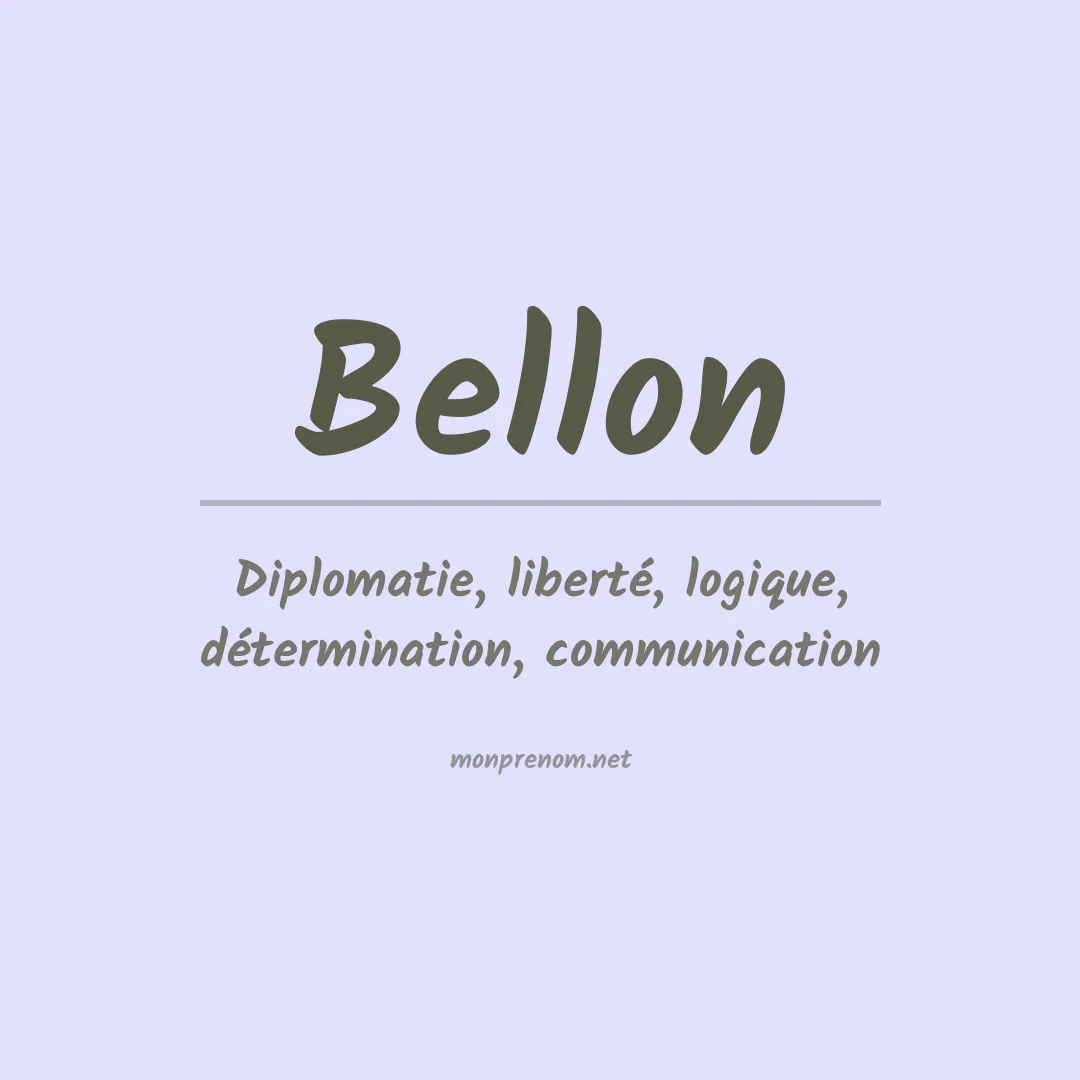 Prénom Bellon