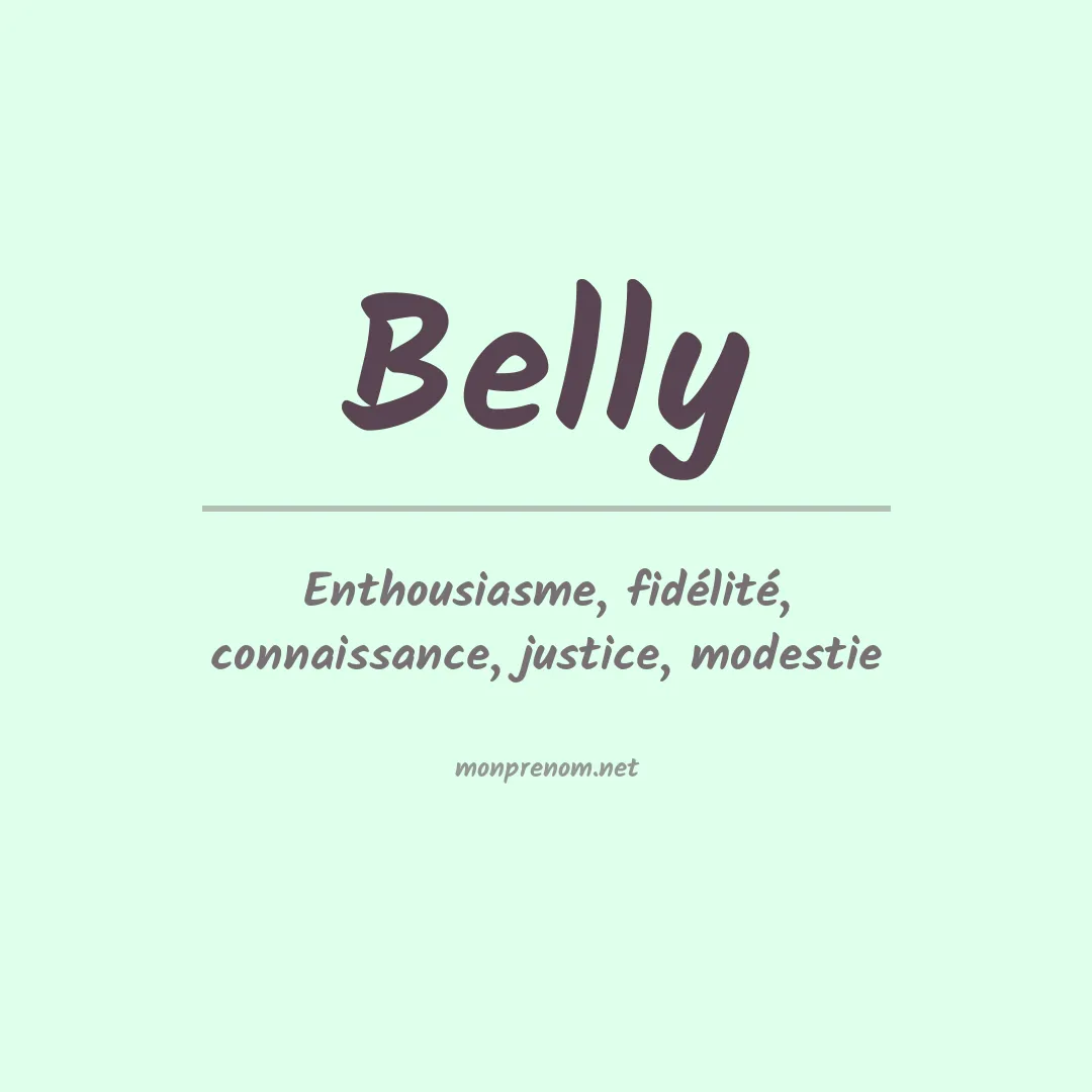 Prénom Belly