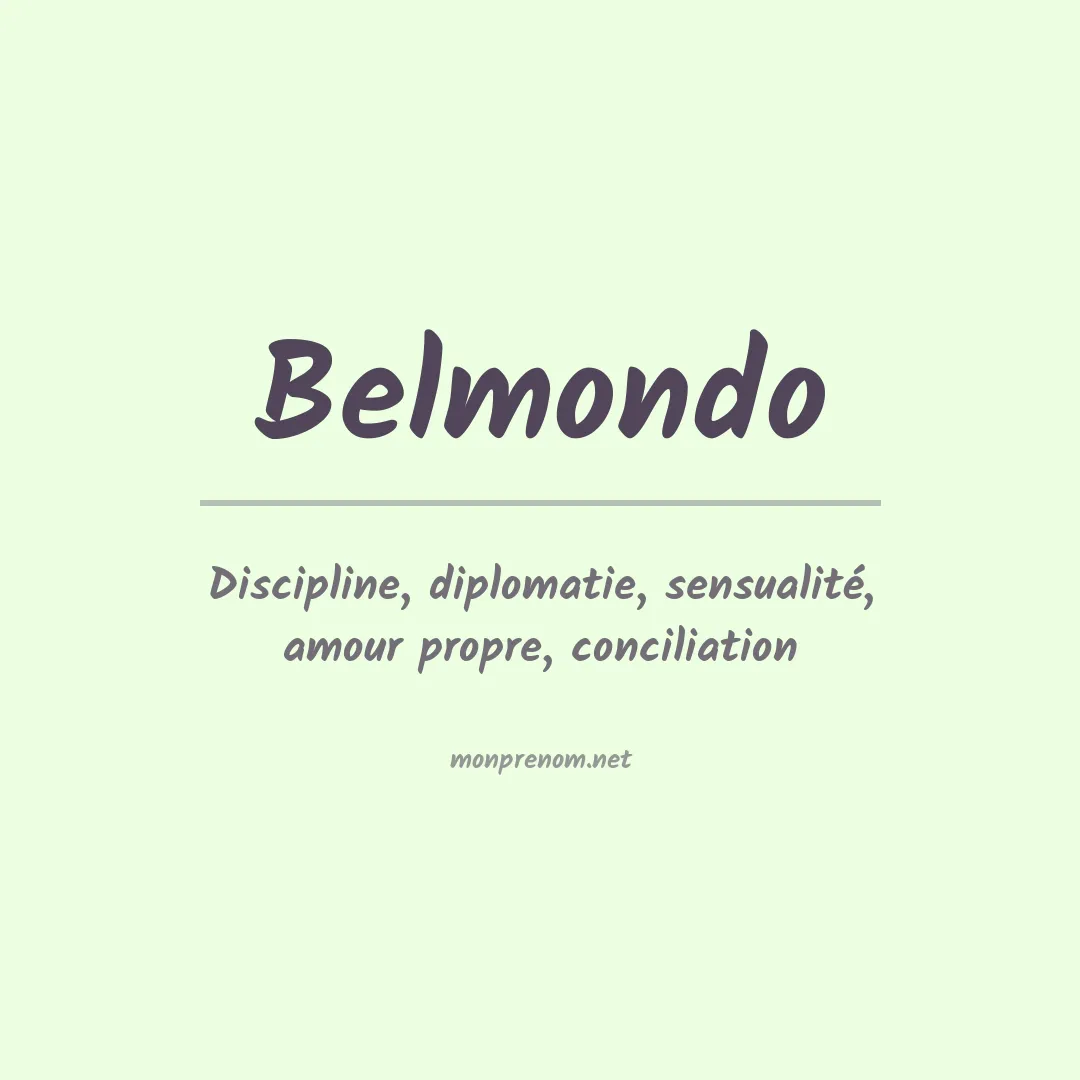 Signification du prénom Belmondo