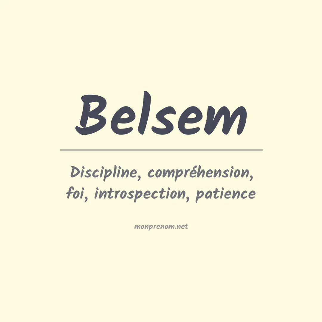 Prénom Belsem