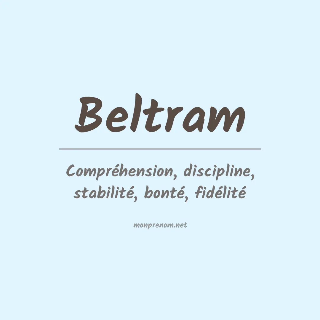 Prénom Beltram