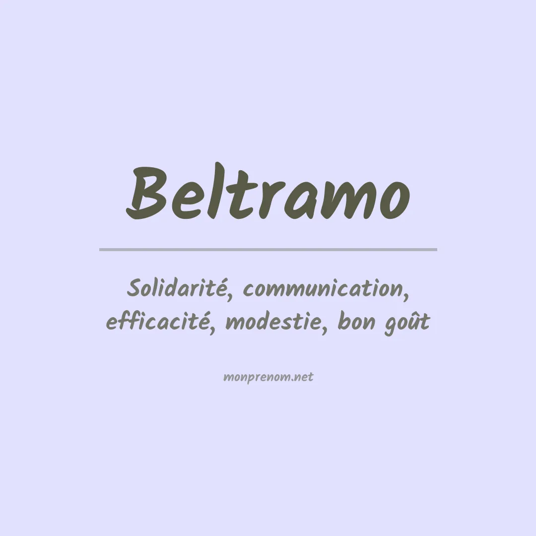 Prénom Beltramo