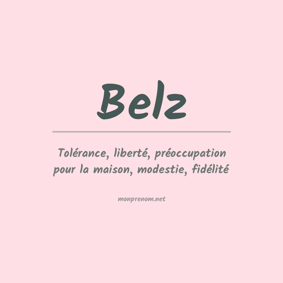 Prénom Belz