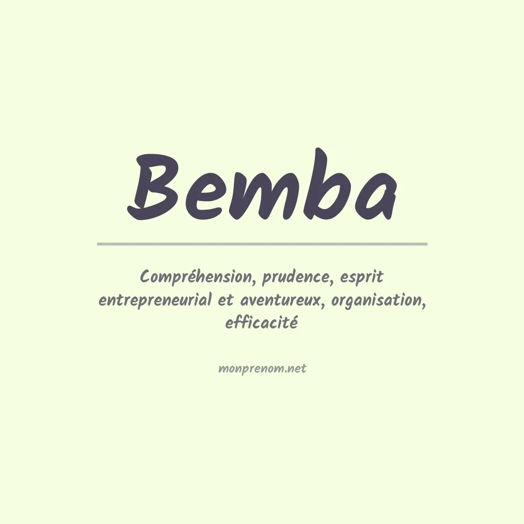 Prénom Bemba