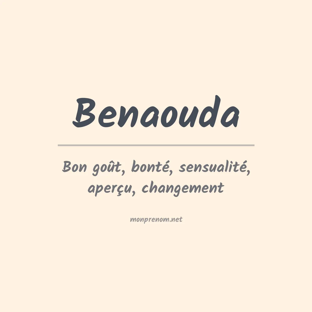 Prénom Benaouda
