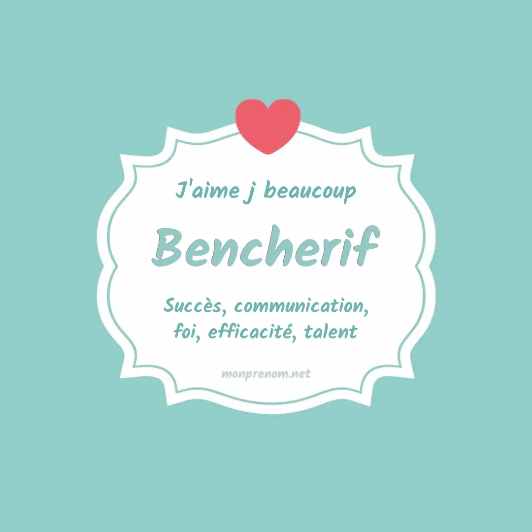 J'aime beaucoup Bencherif
