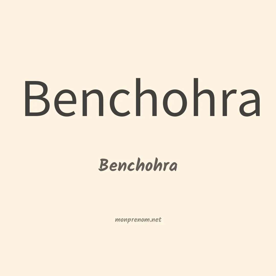 Benchohra en chinois