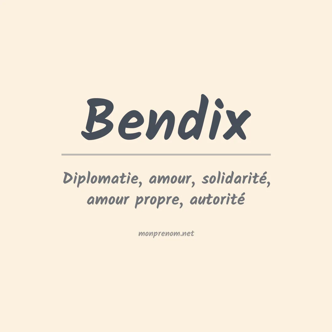 Prénom Bendix