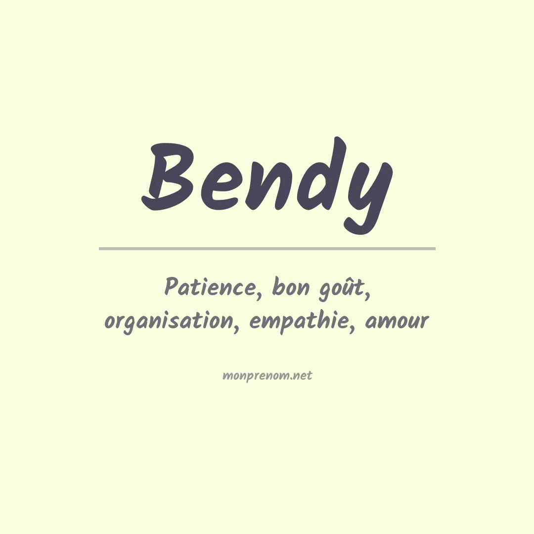 Prénom Bendy