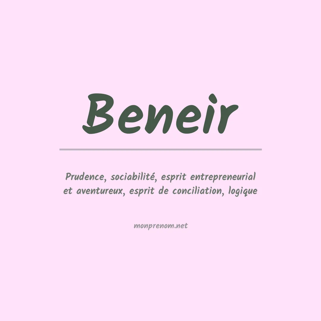 Prénom Beneir