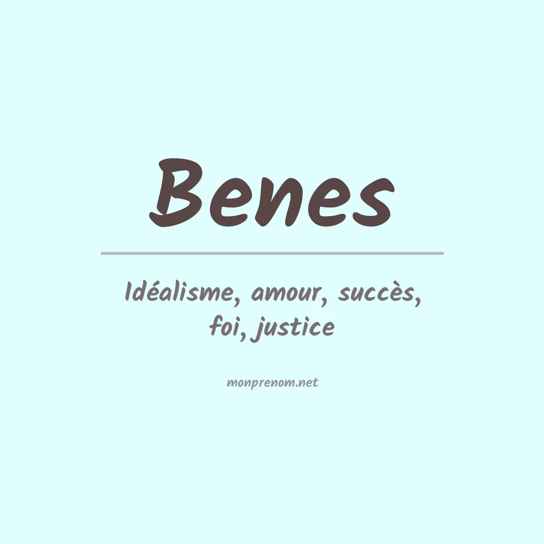 Prénom Benes