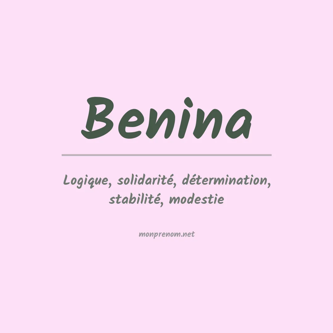 Prénom Benina