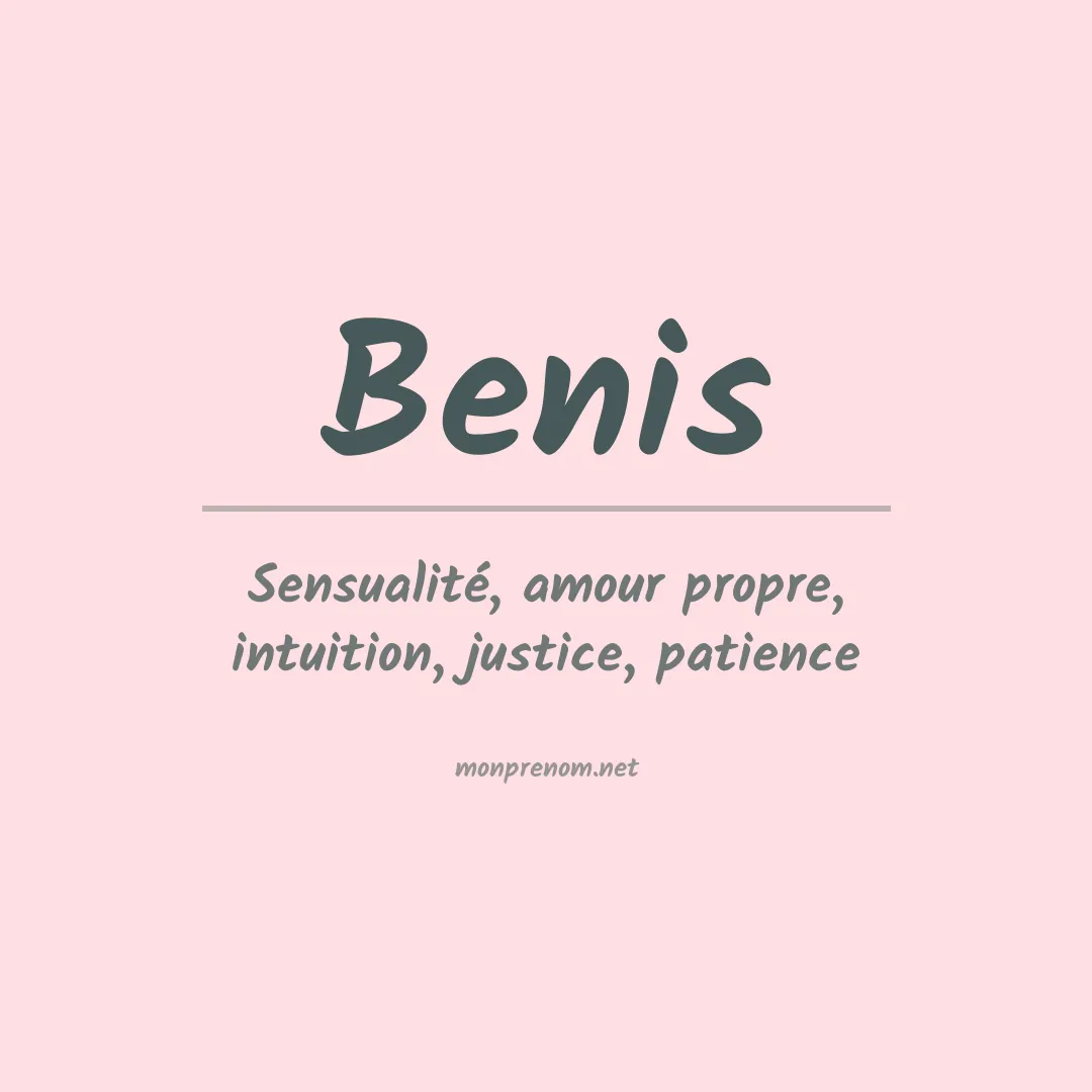 Prénom Benis