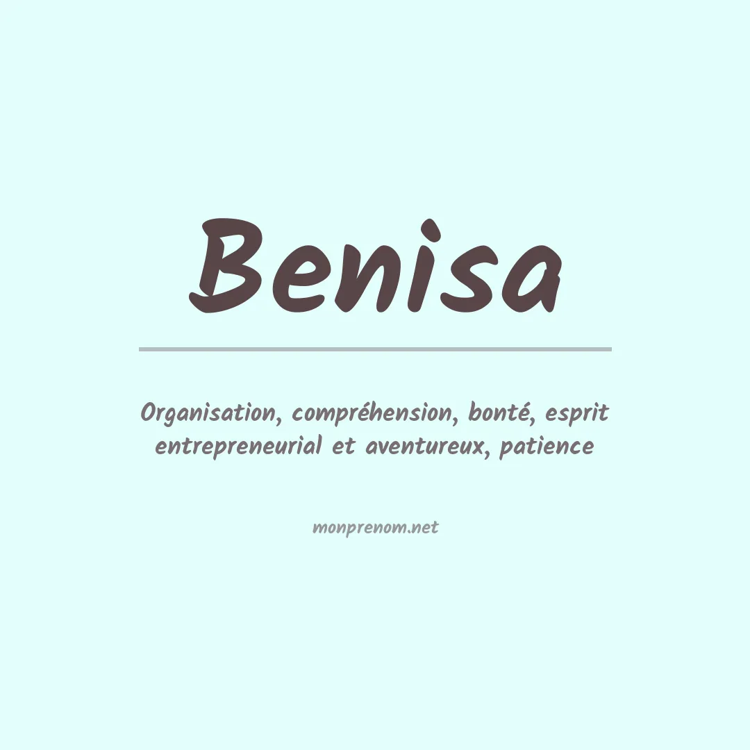 Signification du prénom Benisa