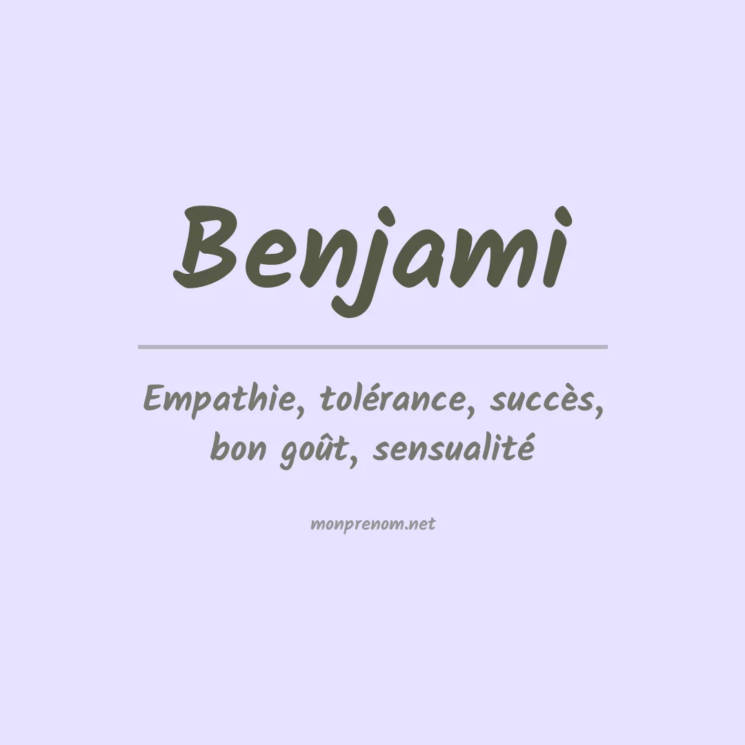 Prénom Benjami