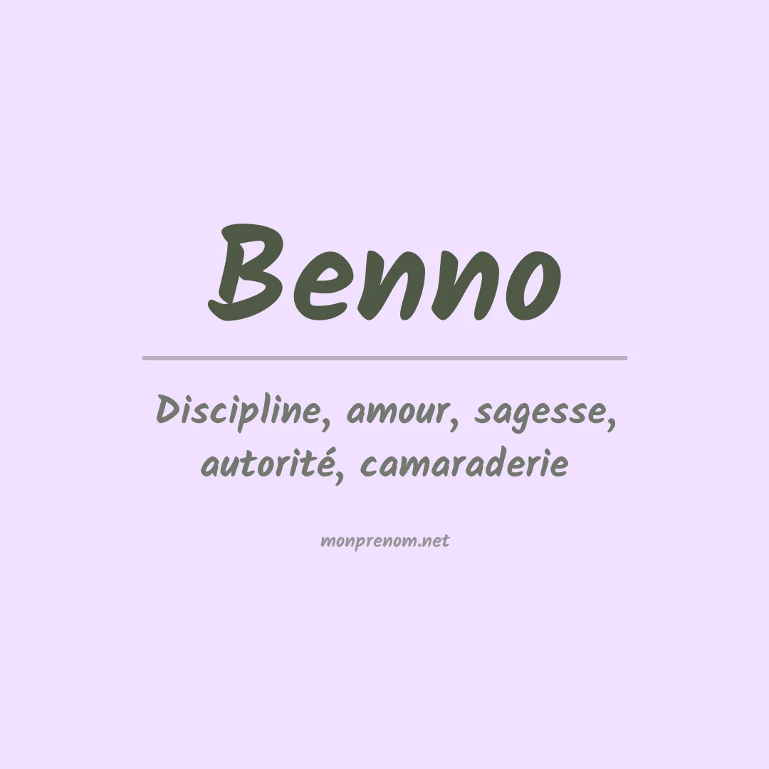 Prénom Benno