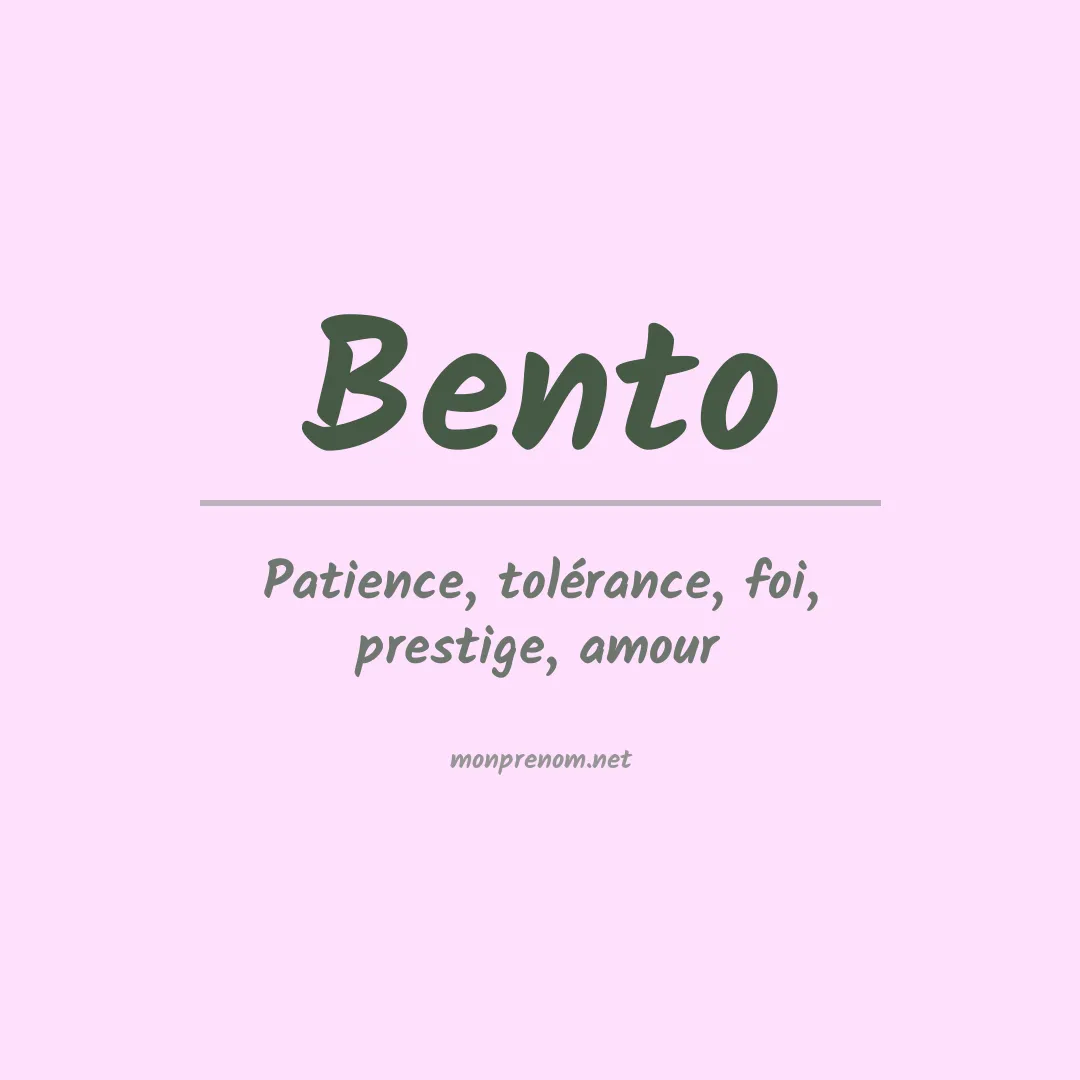 Prénom Bento