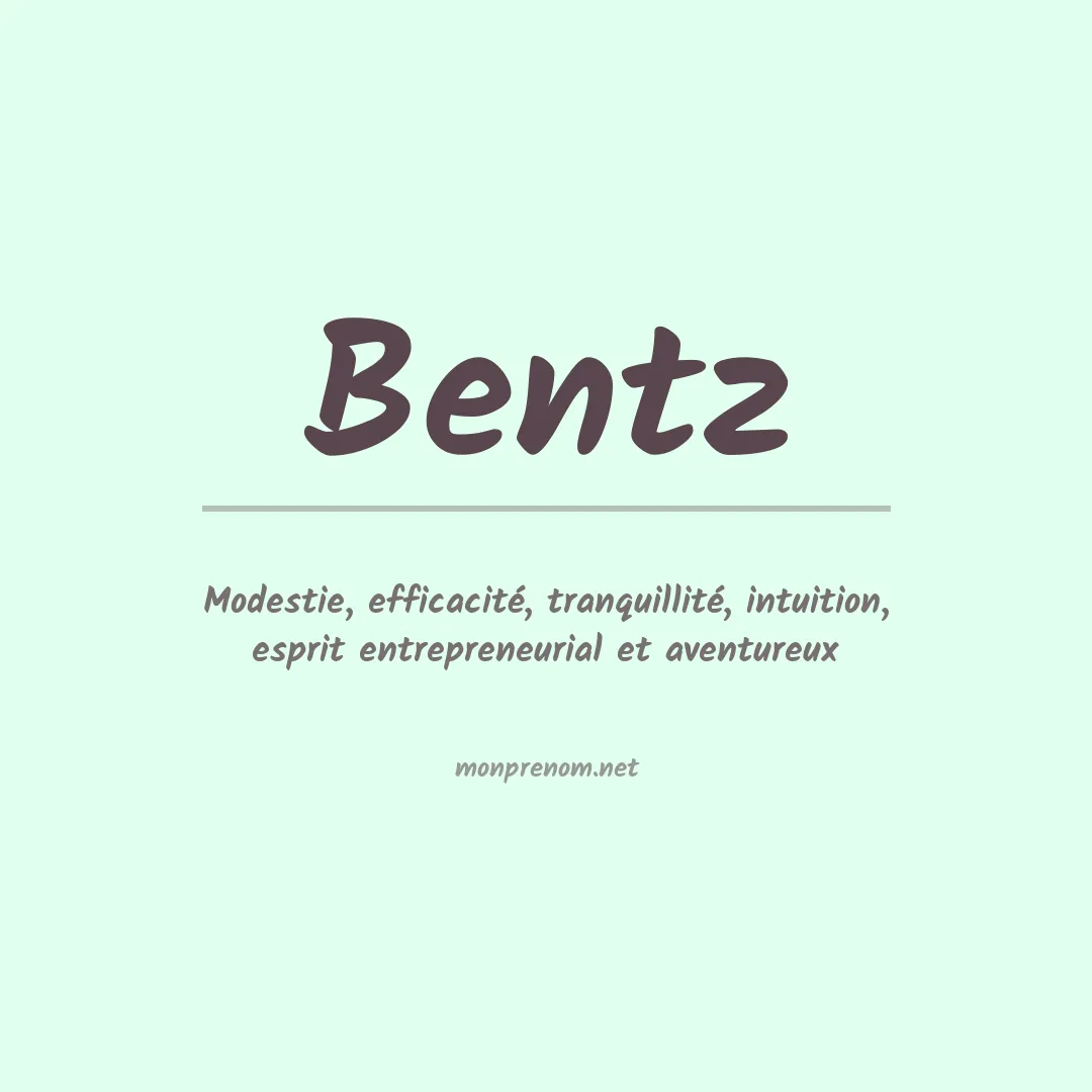 Prénom Bentz