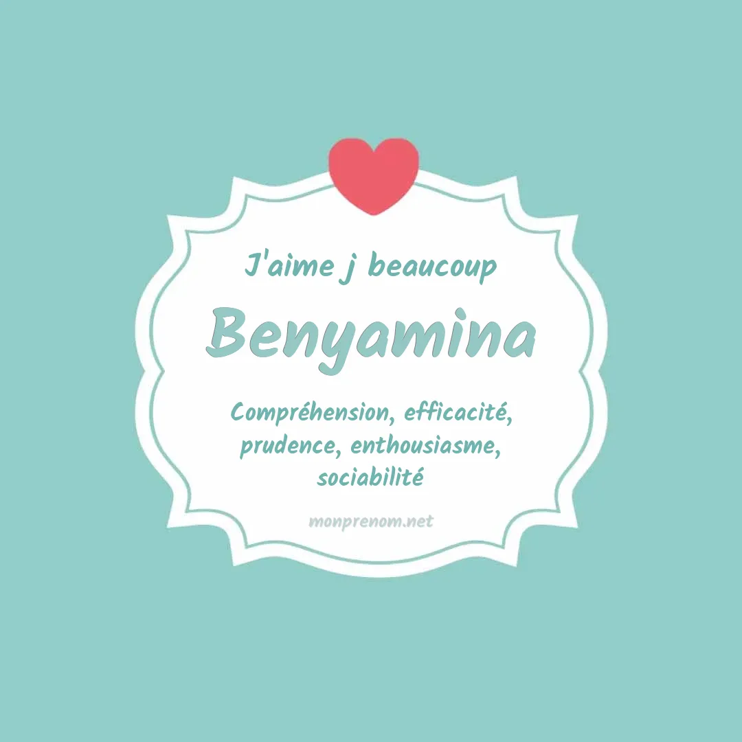 J'aime beaucoup Benyamina