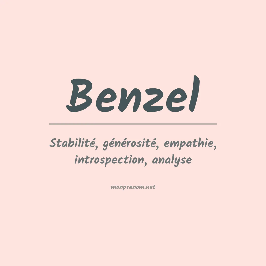 Prénom Benzel
