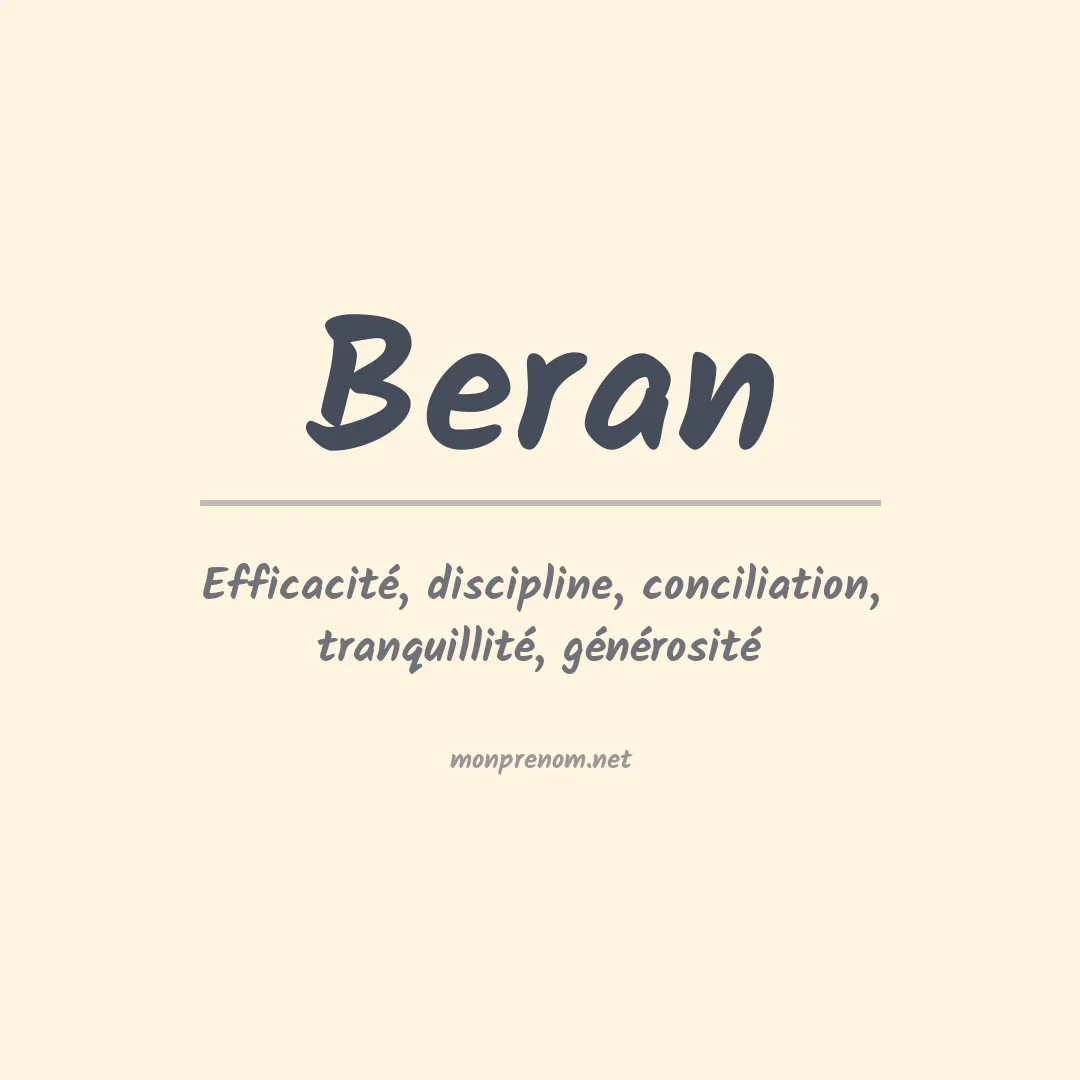 Prénom Beran