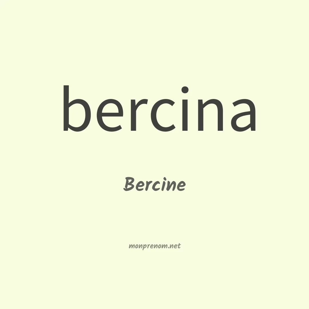 Bercine en chinois