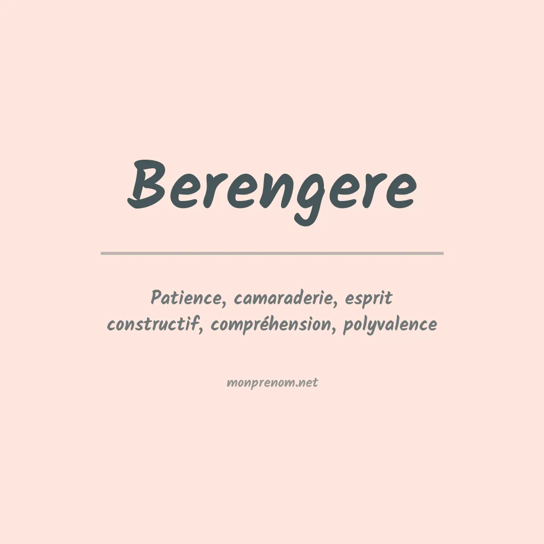 Prénom Berengere