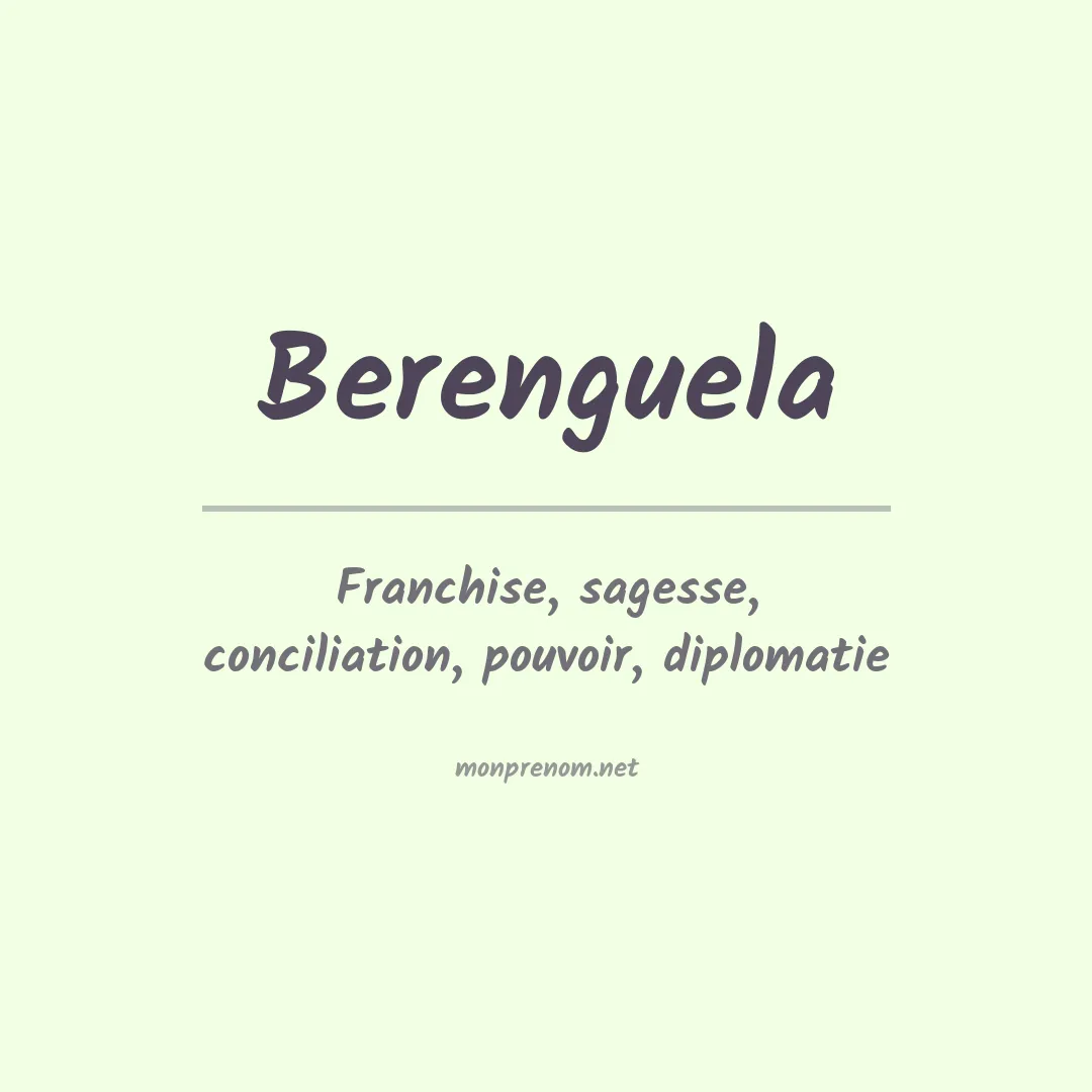 Prénom Berenguela