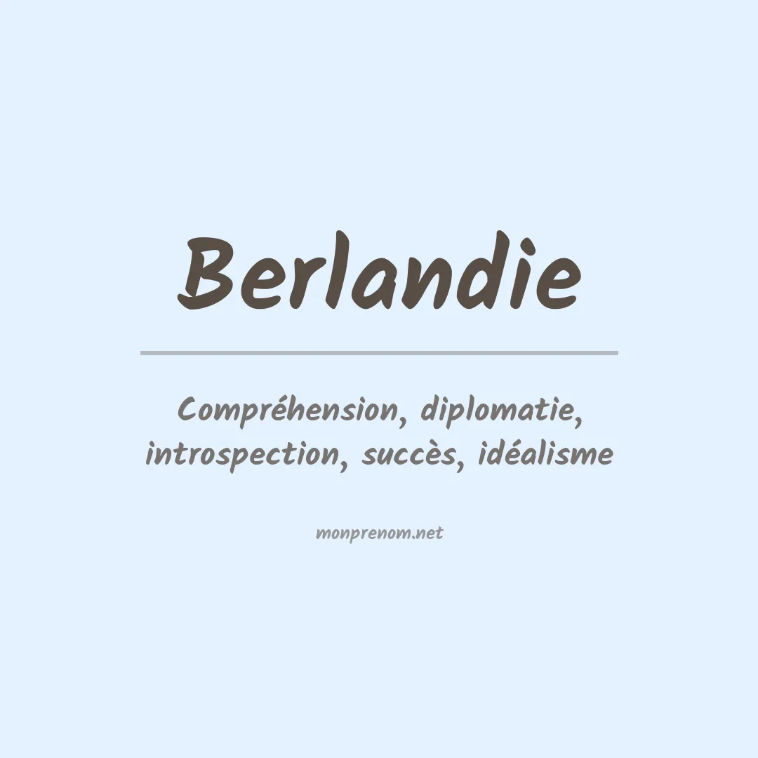 Prénom Berlandie