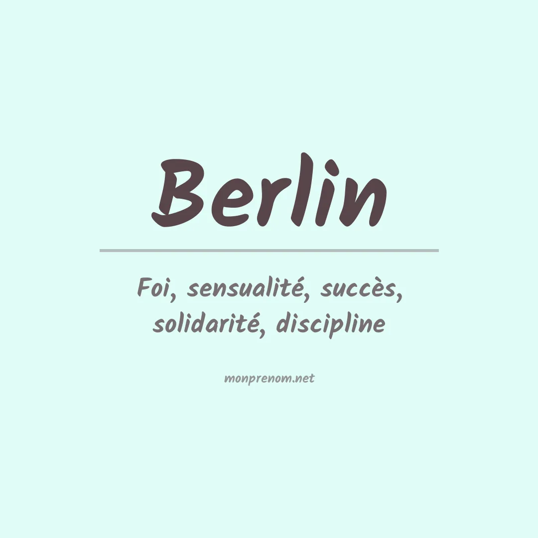 Prénom Berlin