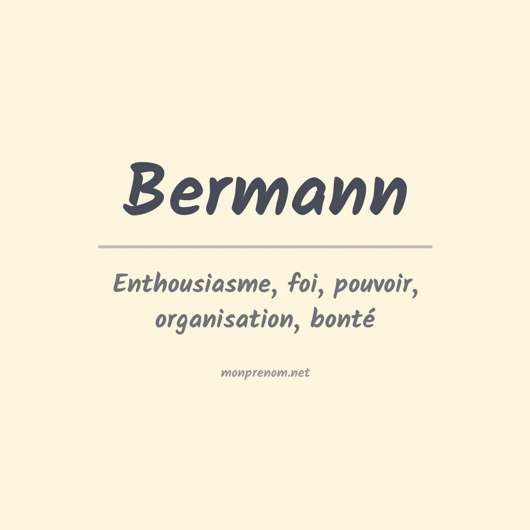 Prénom Bermann