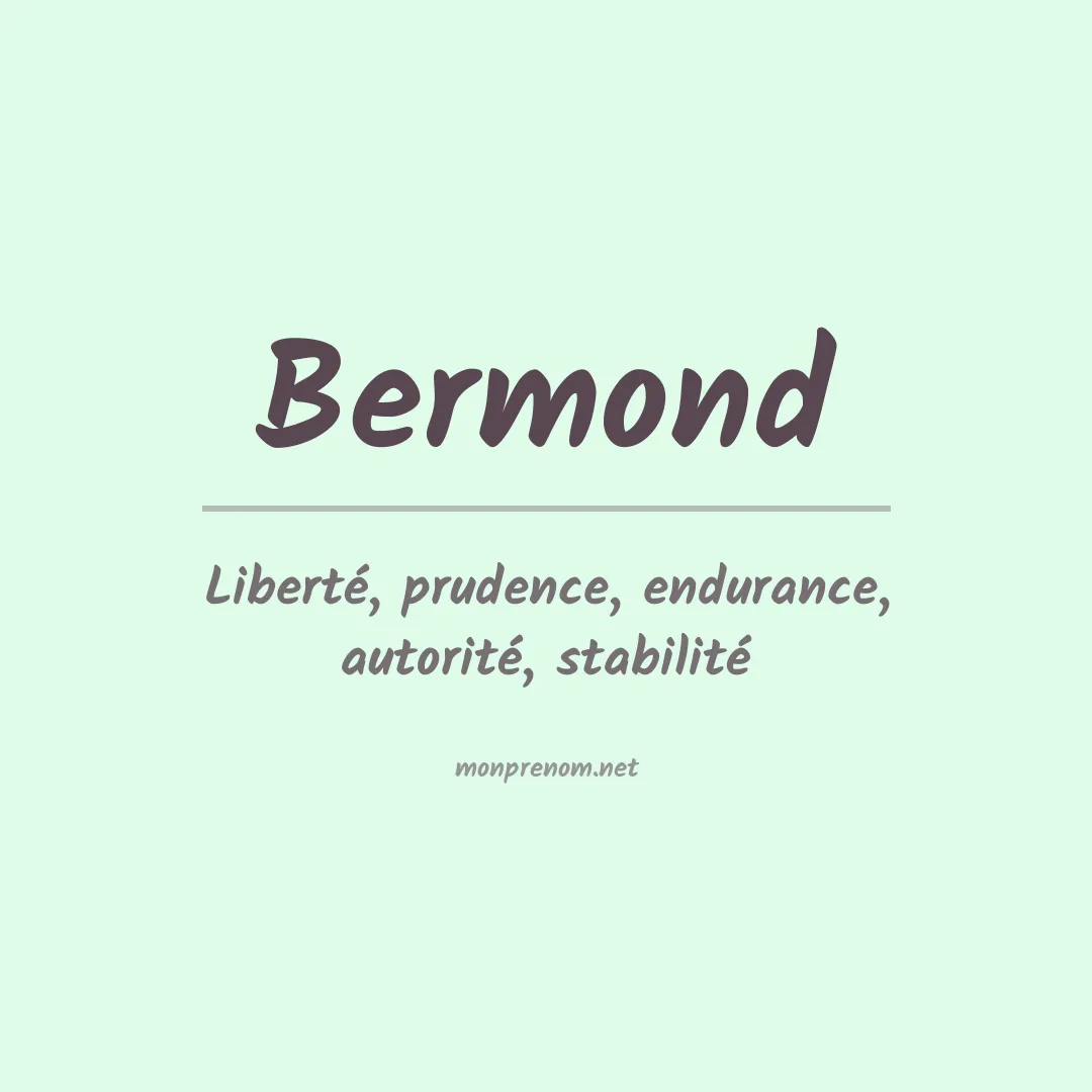 Signification du prénom Bermond