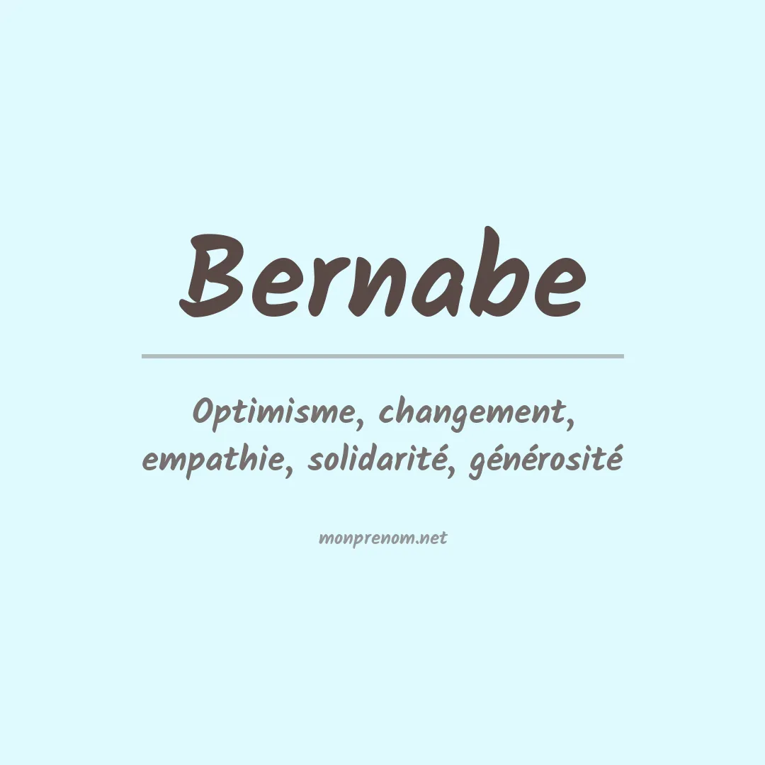 Prénom Bernabe