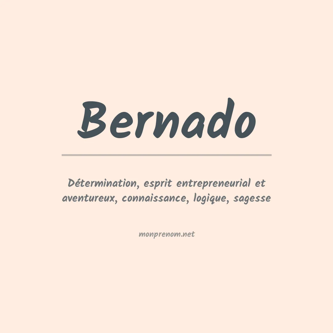 Prénom Bernado